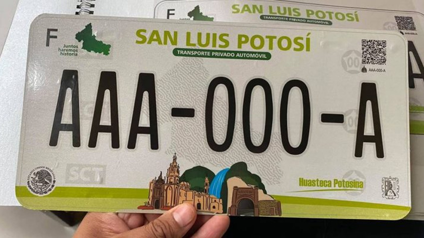 SLP: placas gratis para vehículos económicos