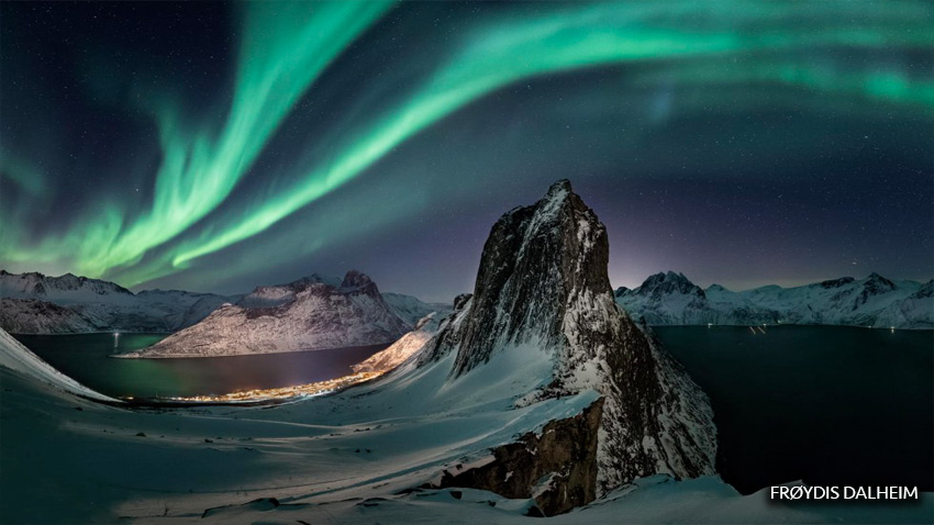 Senja, ártico noruego  ‘La catedral de la aurora’.