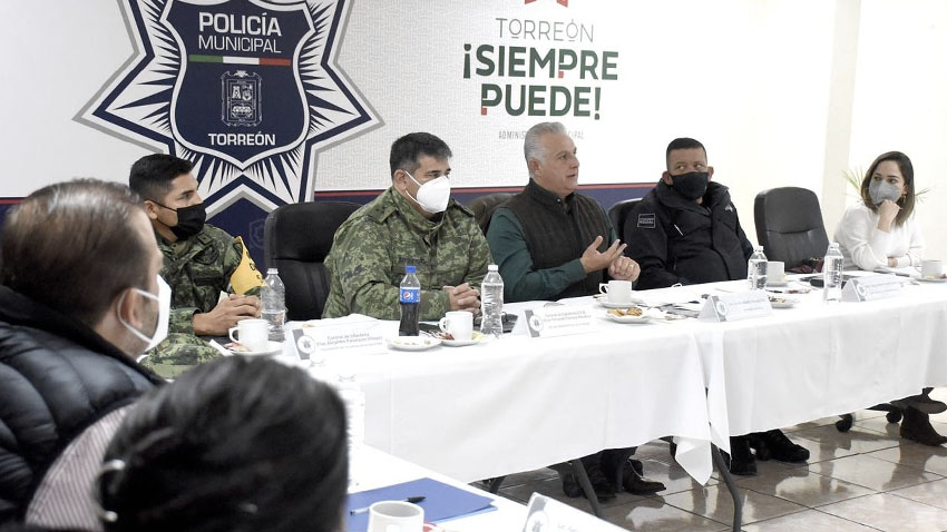 Avanzan acuerdos tomados en reuniones de seguridad en Torreón