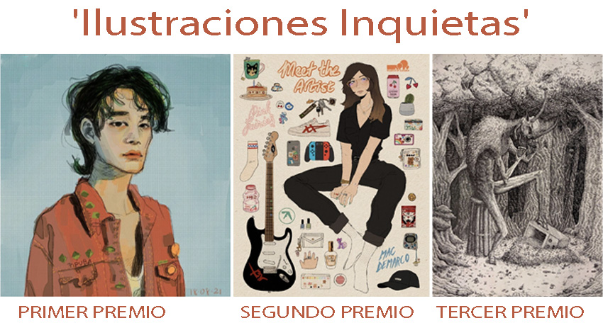 Los ganadores del concurso de ilustración infantil y juvenil ‘Ilustraciones Inquietas’