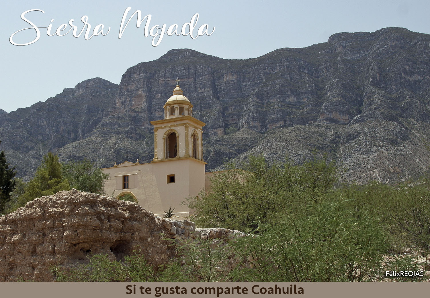 Sierra Mojada. Situada en el Bolsón de Mapimí, tiene una población muy baja fue un próspero centro minero.