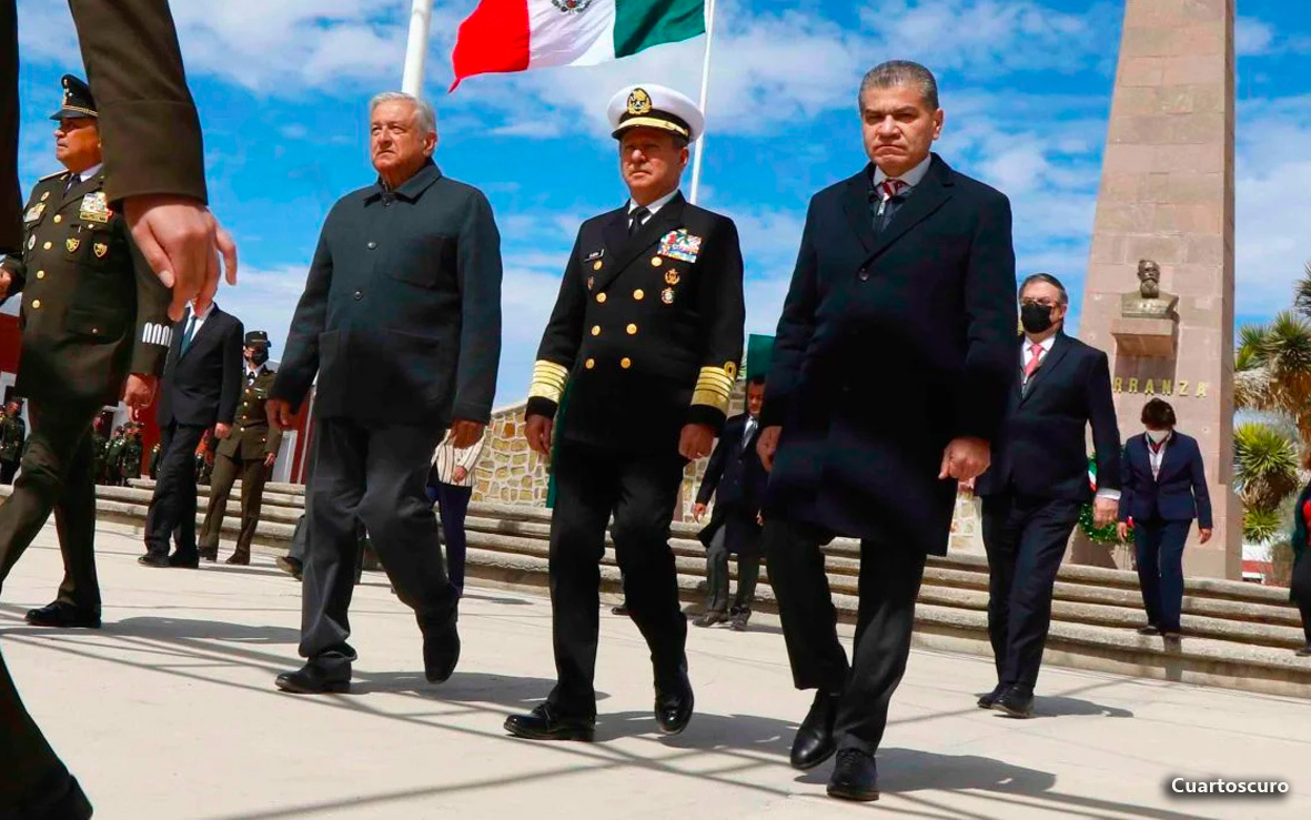 AMLO y MARS, encabezan el 109 Aniversario del Ejército Mexicano.