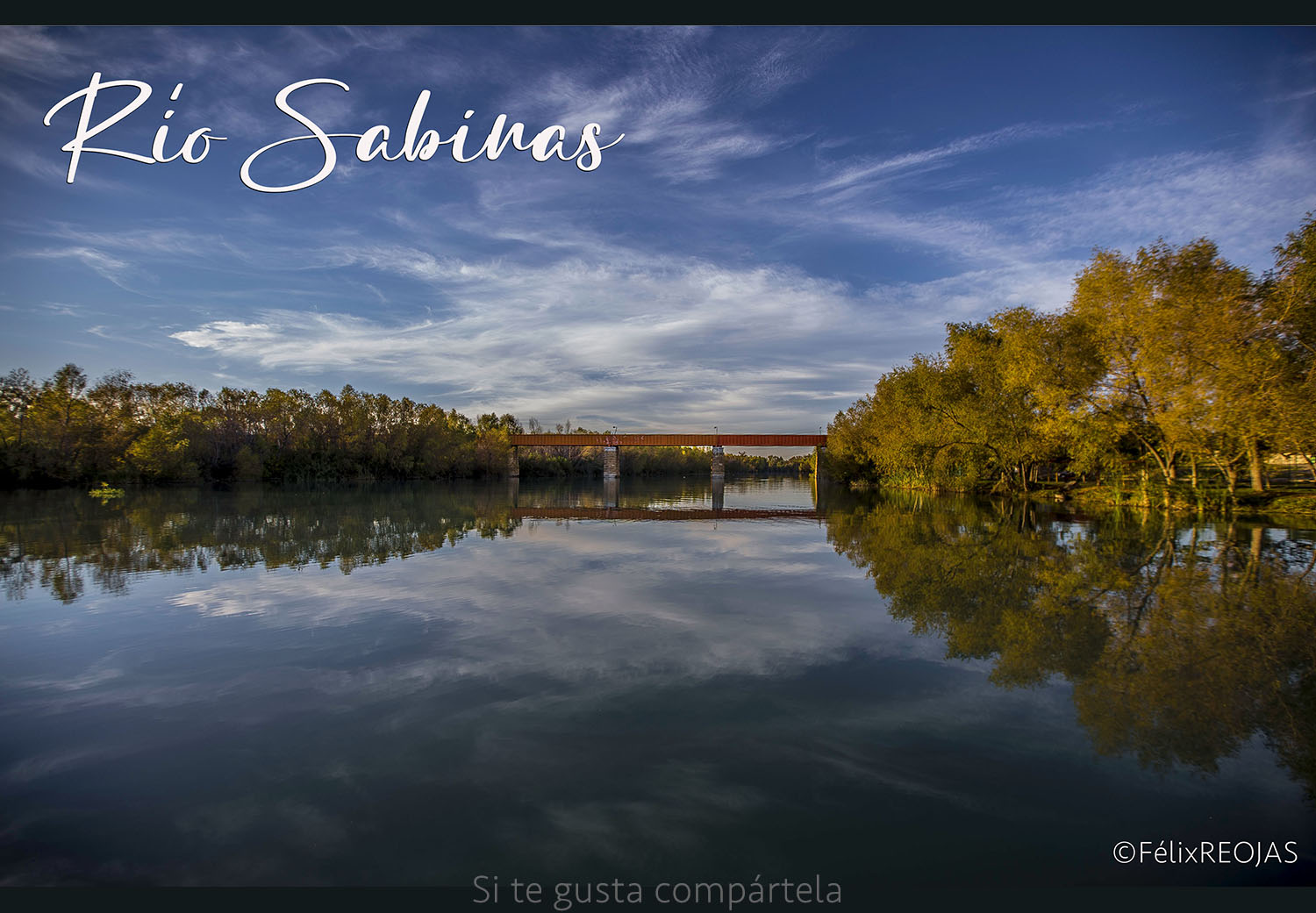 El río Sabinas. Recibe su nombre debido a que en sus riberas, destacan los árboles conocidos como sabinos.