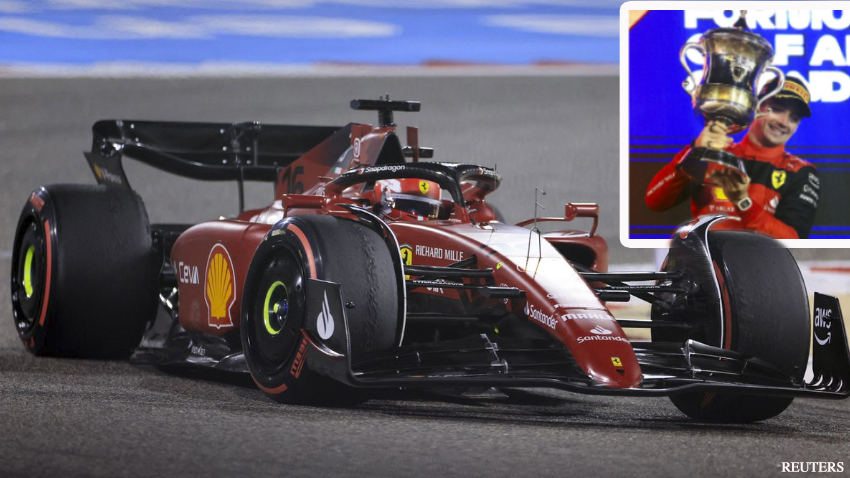 F1/Bahrein, Leclerc con Sainz hacen doblete para Ferrari