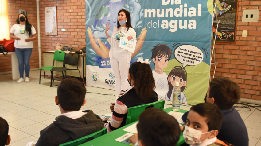 <strong>Fomenta SIMAS Torreón el cuidado del agua entre alumnos de primaria</strong>