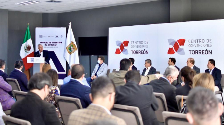 <strong>Anuncian llegada de empresa mexicana ARTIGRAF a Torreón</strong>