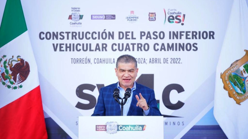 <strong>Con recursos del ISN, el gobernador Riquelme arranca los trabajos de nuevas vialidades en Torreón</strong>