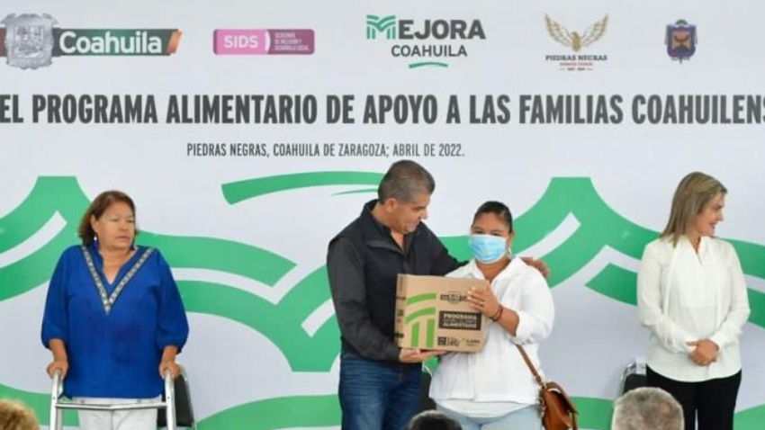 Riquelme Arranca Programa Alimentario en Piedras Negras