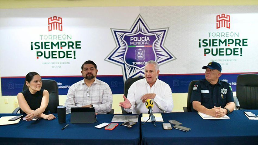 Alcalde de Torreón reconoce labores de coordinación, de corporaciones de seguridad