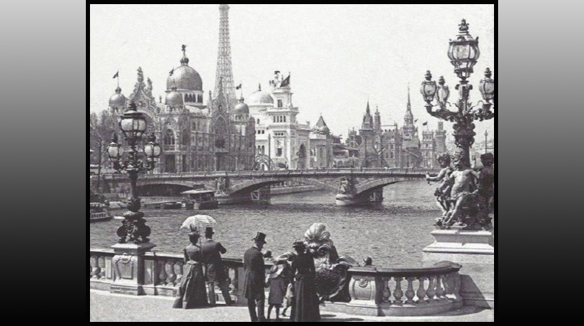 El cielo delineado de París en 1890