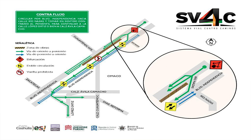 <strong>Nueva adecuación en vías alternas de obras del Sistema Vial 4 Caminos</strong>