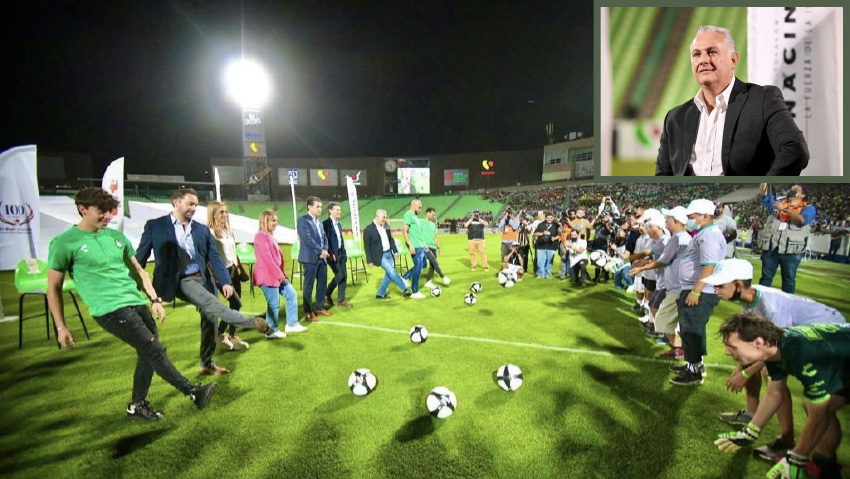 <strong>Asiste alcalde a la inauguración de la Copa Internacional Santos Peñoles</strong><strong></strong>