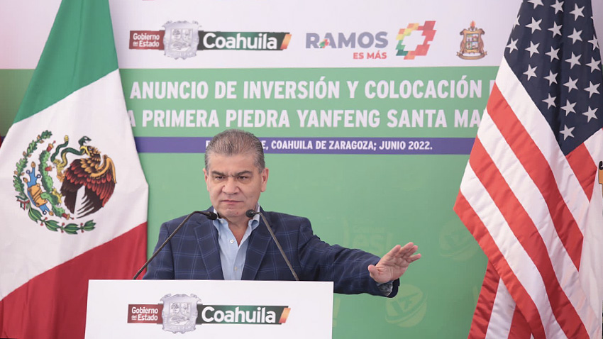 <strong>Coahuila se consolida como el mejor destino para invertir, gobernador Riquelme</strong>