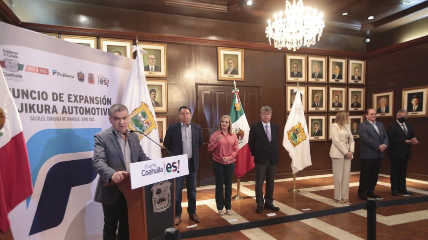 Fujikura anuncia inversión en Múzquiz y Piedras Negras, gobernador Riquelme