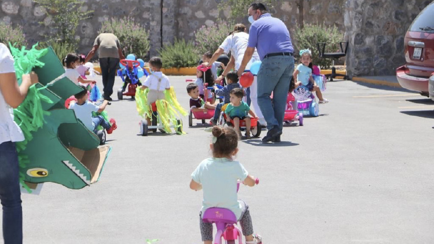 <strong>Guardería de DSPM realiza recorrido con menores en el Día Internacional de la Bicicleta</strong>