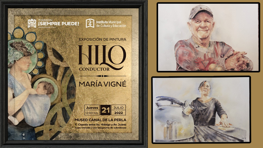 El Canal de la Perla recibirá la exposición “Hilo Conductor” de  María Vigné