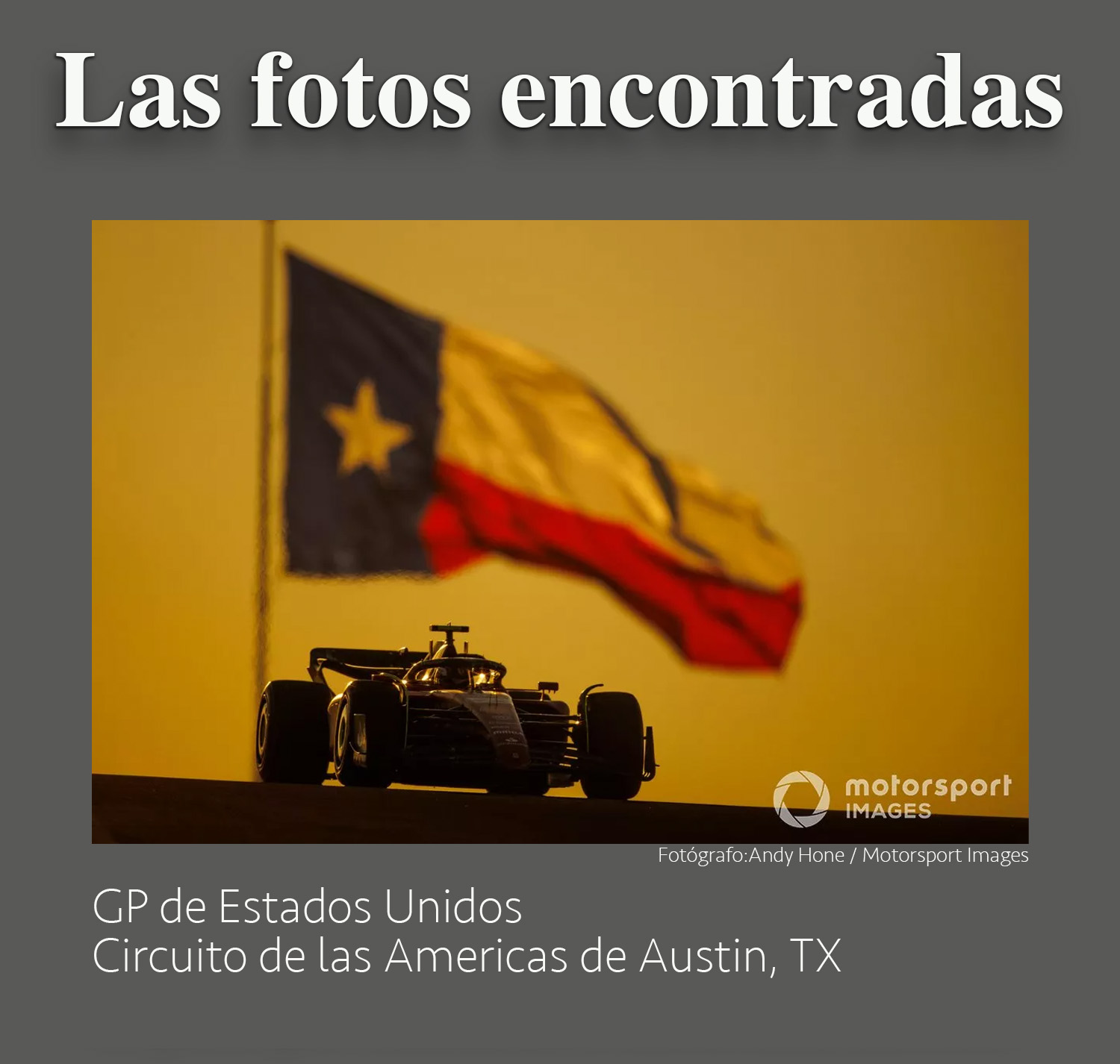 En mayo de 2010, la FIA anunció que se volviera a disputar el Gran Premio de los EE. UU. y se acordó la creación del Circuito de las Américas en Austin Texas.