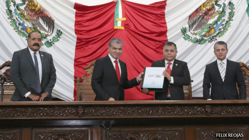 <strong>Presenta Gobernador de Coahuila Quinto Informe de Gobierno ante el Congreso del Estado</strong>