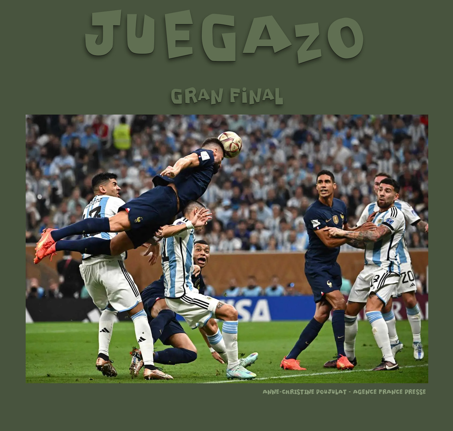 La final resultó espectacular hasta el final, Argentina superó a Francia consigue su tercer mundial de futbol