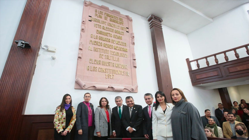 <strong>Se instaura con letras doradas en Muro de Honor del Congreso el nombre de la profesora Guadalupe González Ortiz, primera diputada local en Coahuila</strong>