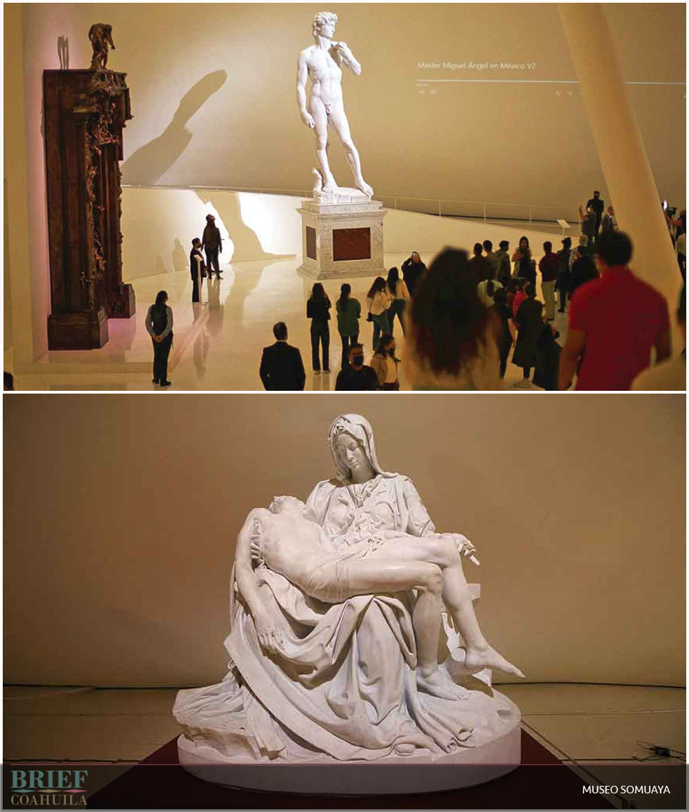 ‘La Piedad’ y el ‘David’ en el Museo Soumaya CDMX