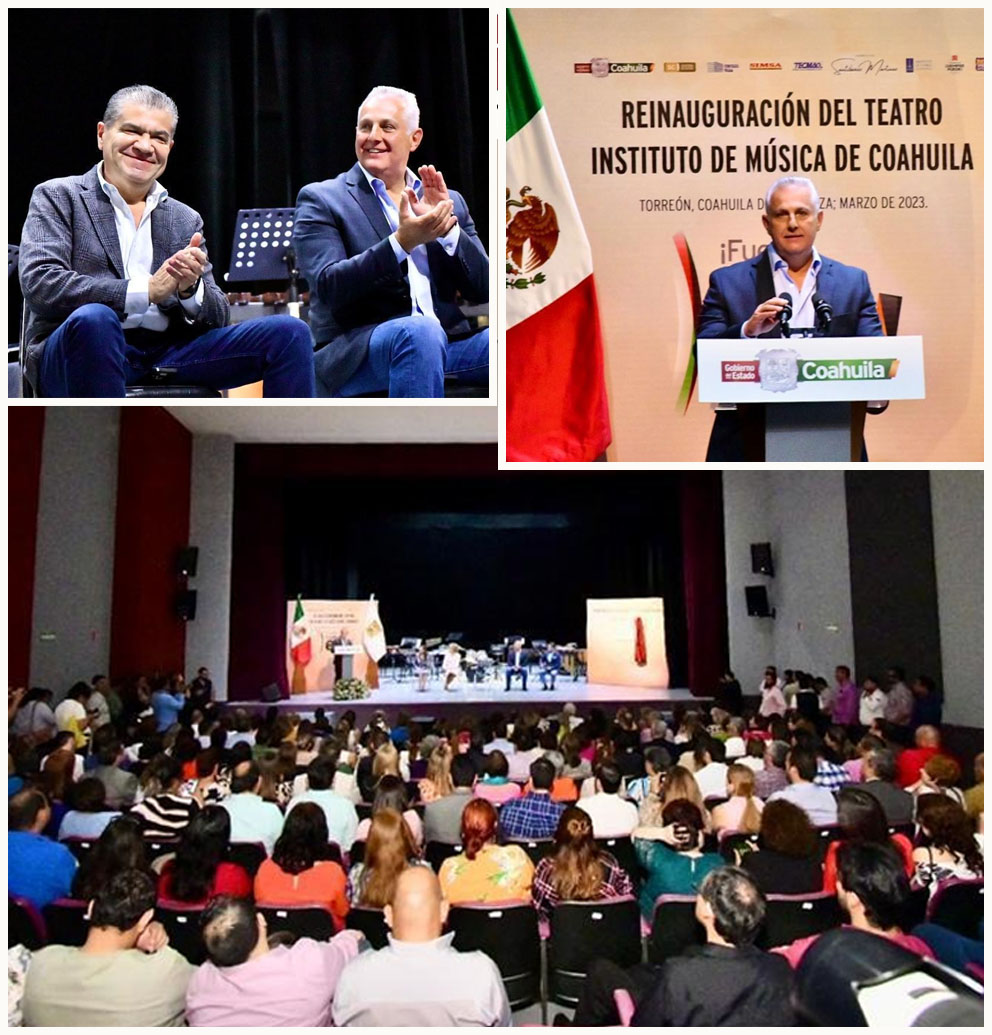 Reinauguran en Torreón el teatro del Instituto de Música de Coahuila