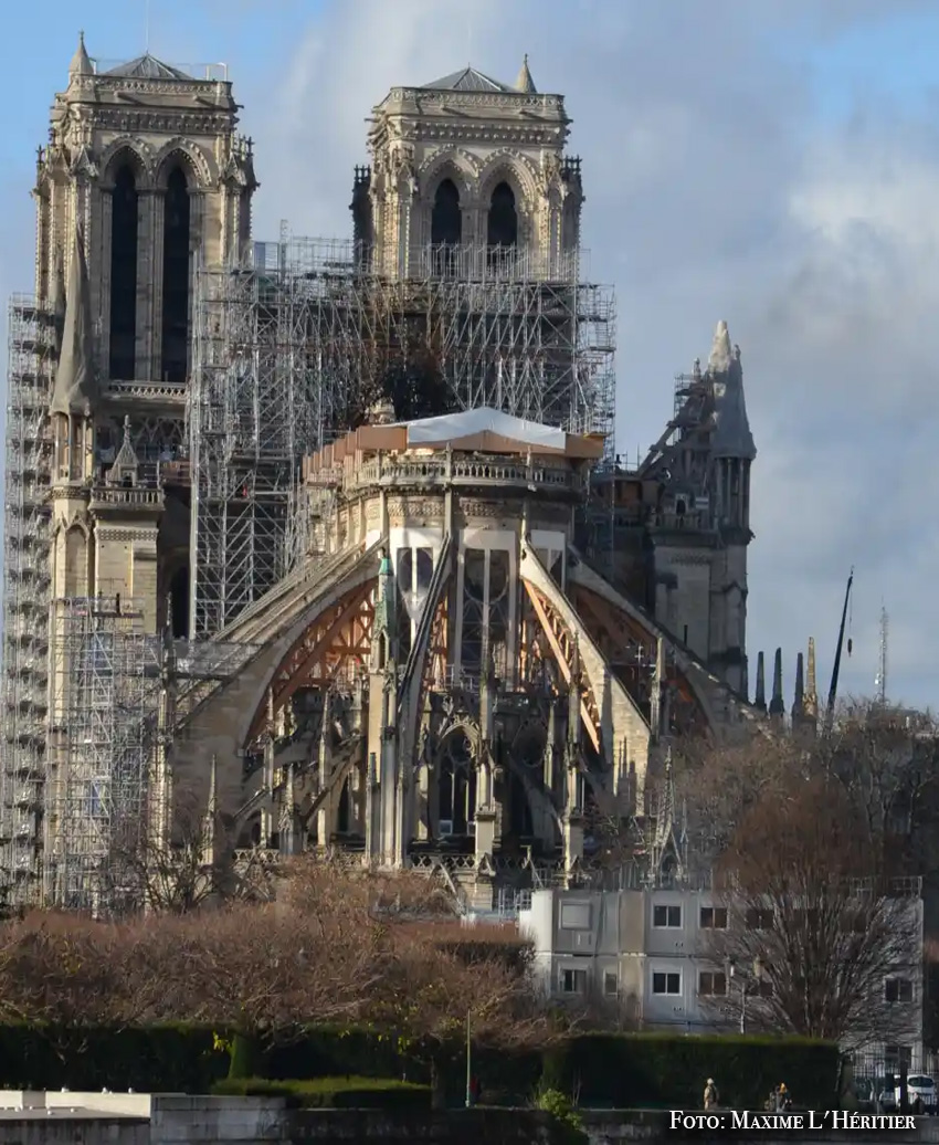 La catedral de Notre Dame fue la primera dama de hierro