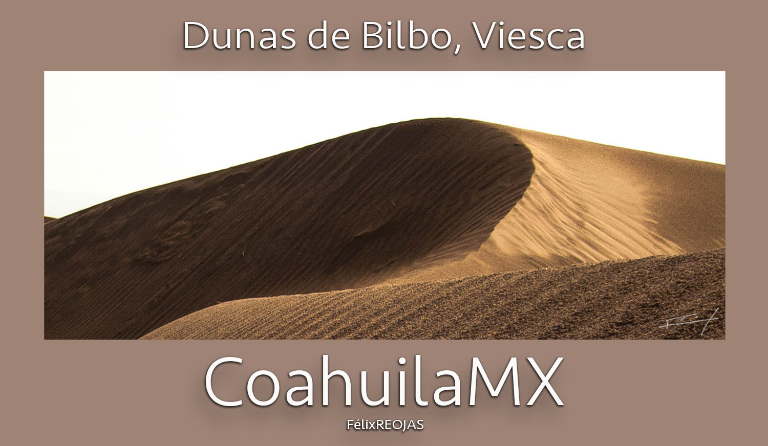 Las Dunas de Bilbao están ubicadas en la localidad de Bilbao, Municipio de Viesca, Coahuila. Su extensión es de aproximadamente 10 km².