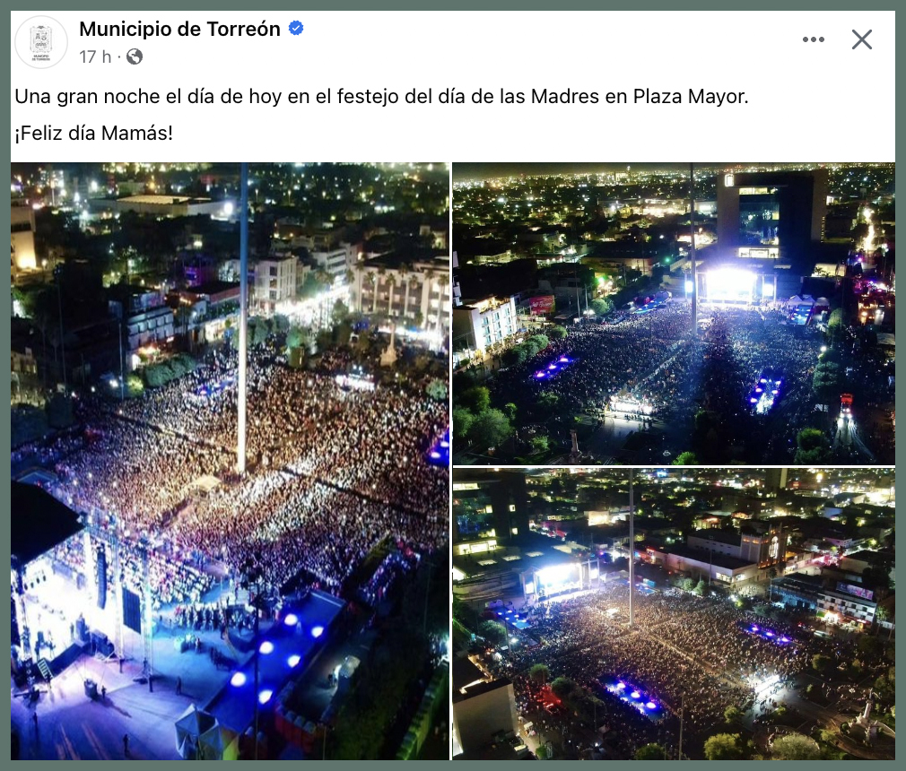 Una gran noche en el festejo del día de las Madres en Plaza Mayor.