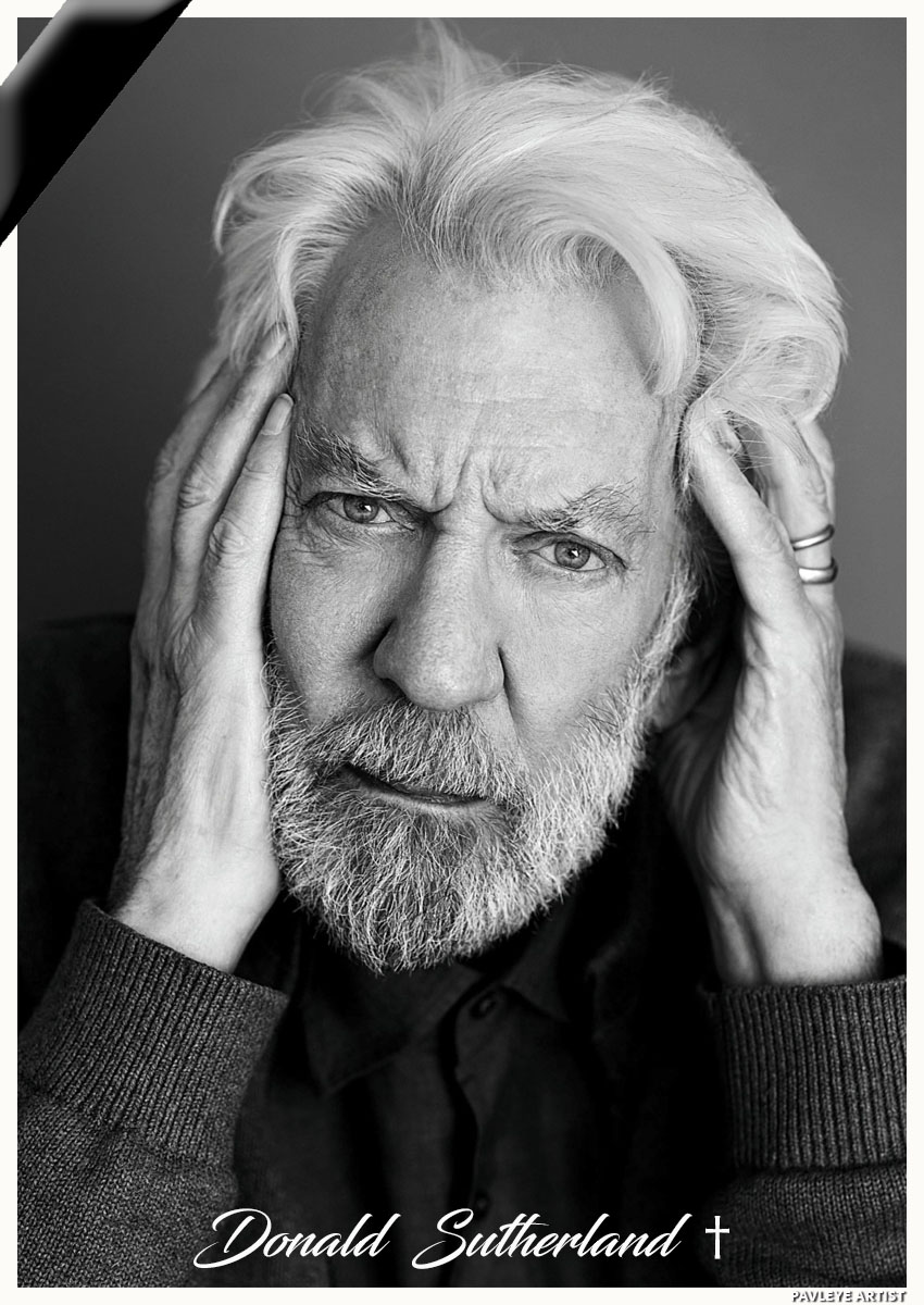 Adiós al gigantesco y grandioso Donald Sutherland, actor canadiense que es el cine. En todos los géneros y registros.