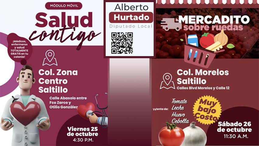 Las iniciativas de Alberto Hurtado, diputado de MORENA se fortalecen e invita a toda la ciudadanía a que los vecinos aprovechen todos los beneficios