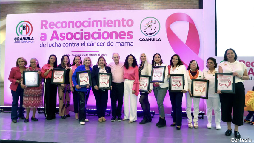 Reconoce PRI Coahuila a asociaciones que luchan contra cáncer