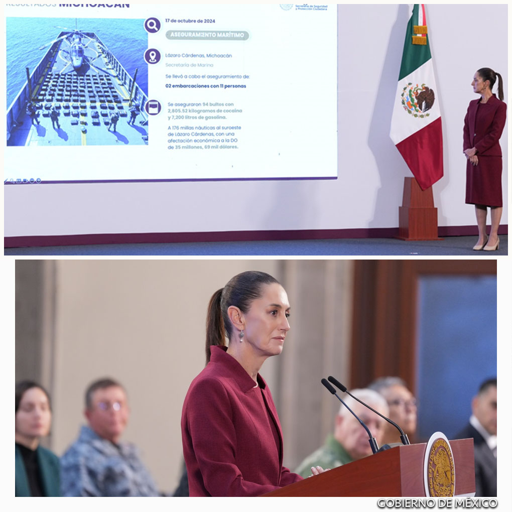 Claudia Sheinbaum reafirma su compromiso con la seguridad y reducción de delitos de alto impacto en México