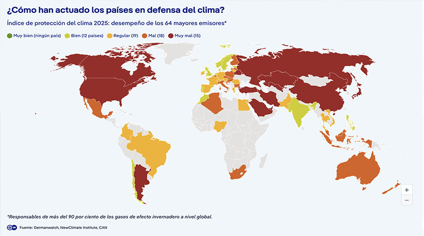 México reprueba en protección del clima