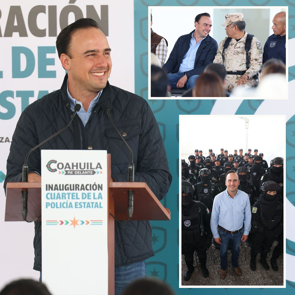 INICIAMOS CON LA ENTREGA DE 8 NUEVOS CUARTELES EN COAHUILA: MANOLO