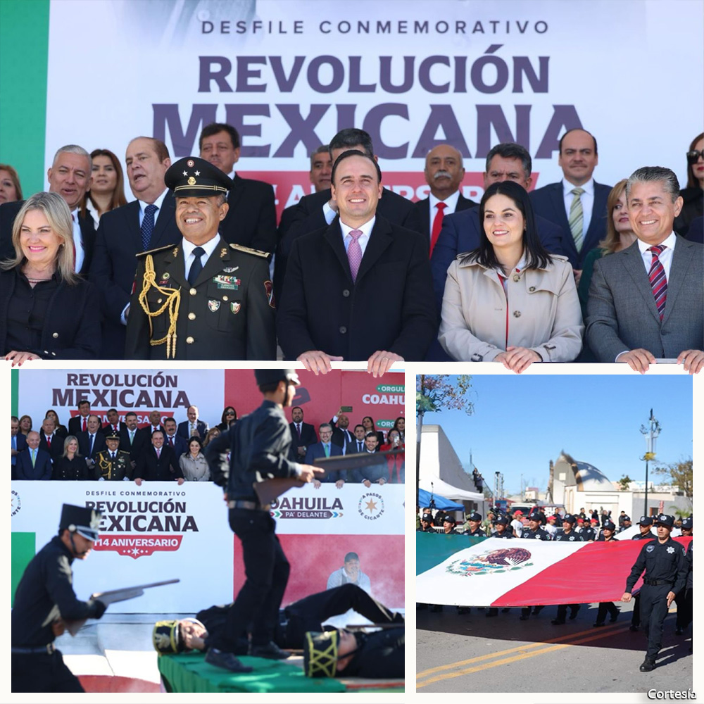 Coahuila celebra su papel histórico en el 114 aniversario de la Revolución Mexicana