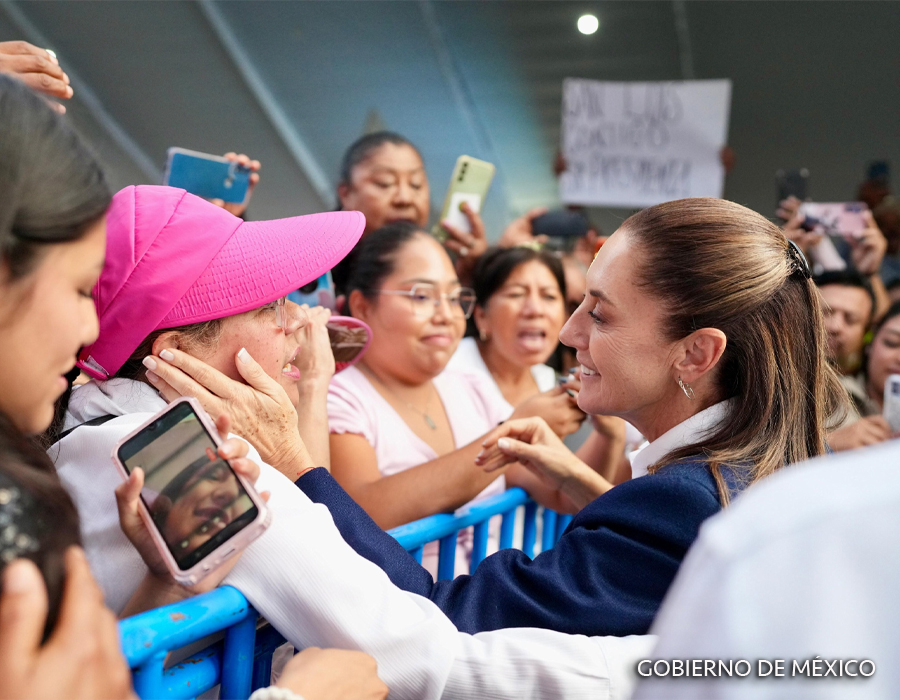 Sheinbaum impulsa programas de bienestar en San Luis Potosí