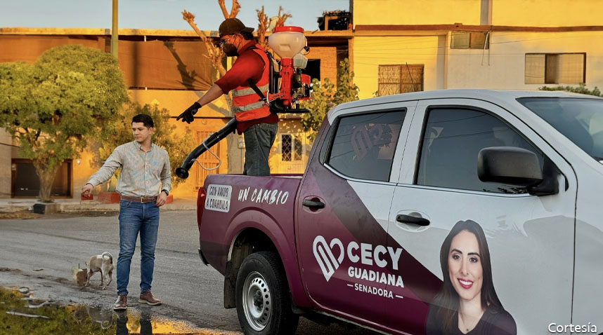 Arranca Cecilia Guadiana brigadas de fumigación contra el dengue en Torreón