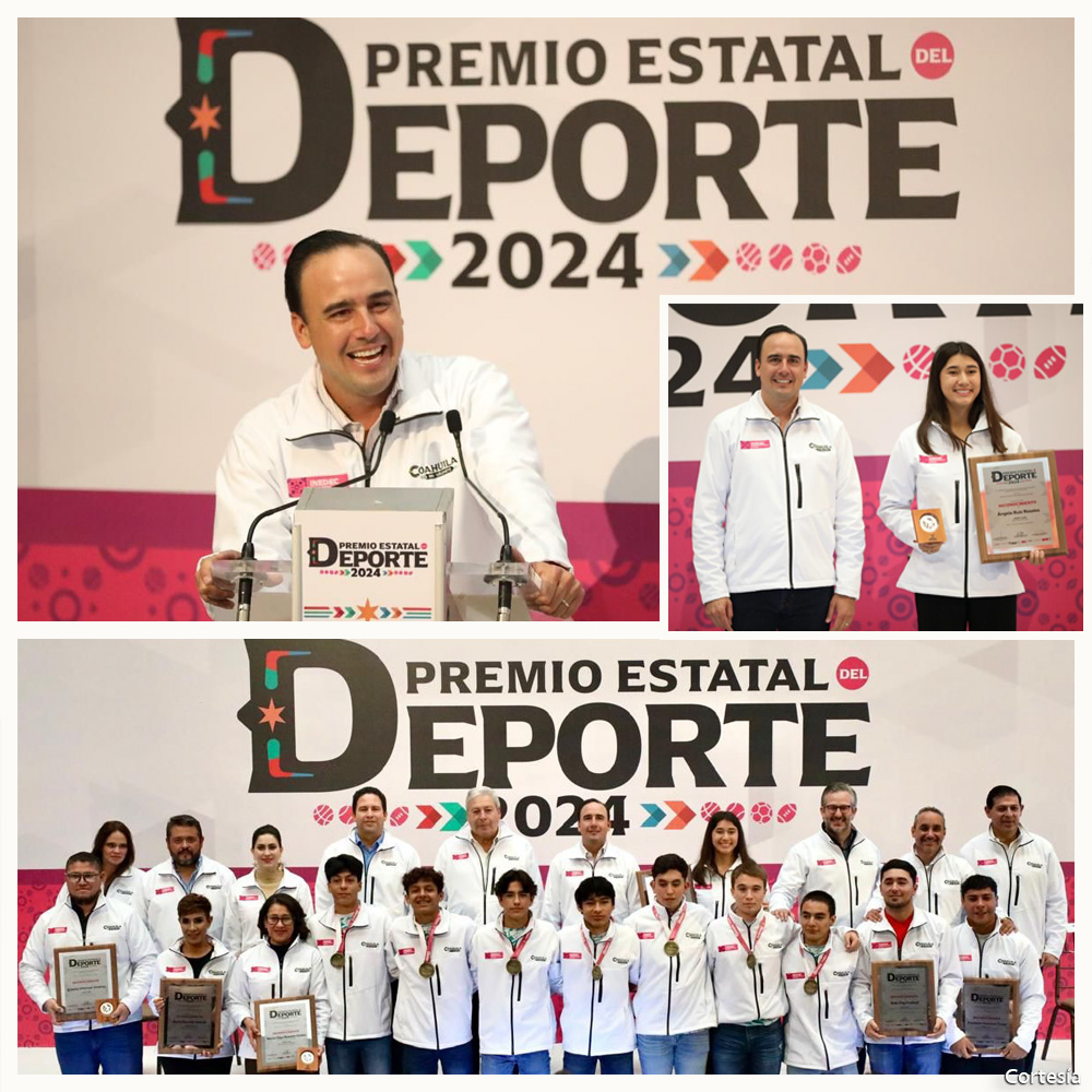 Entrega Gobernador Manolo Jiménez el Premio Estatal del Deporte 2024