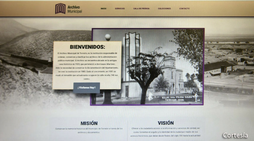 Invitan a realizar investigaciones en línea a través de la página web del Archivo Municipal de Torreón