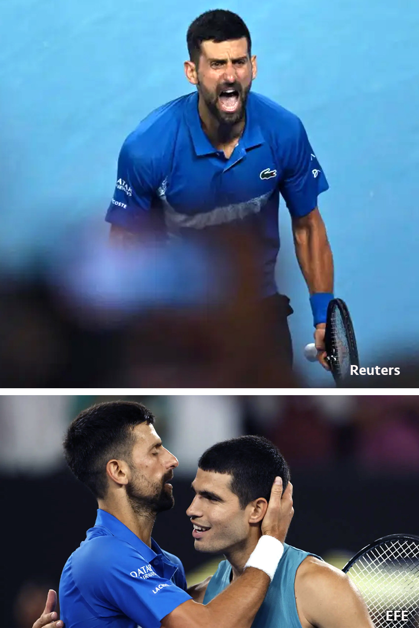 Djokovic sigue siendo demasiado para Carlos Alcaraz