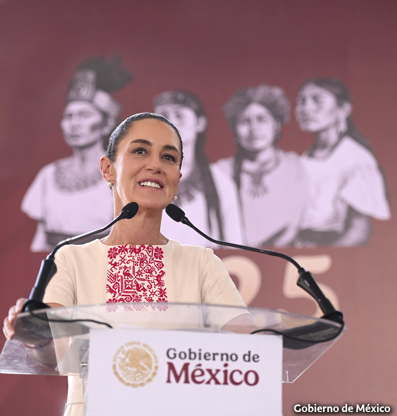 “A México, en cualquier lugar del mundo se le respeta, somos un país libre, independiente y soberano”: presidenta