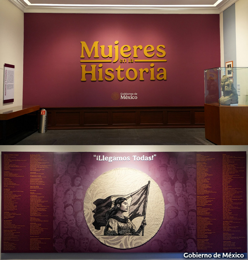 Sala Mujeres en la Historia en Palacio Nacional