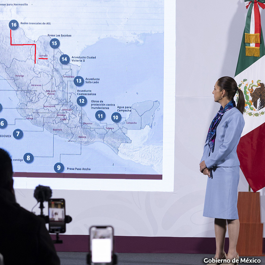 Gobierno presenta 17 Proyectos de Hídricos, en Coahuila, se contemplan las Redes troncales de Agua Saludable para La Laguna