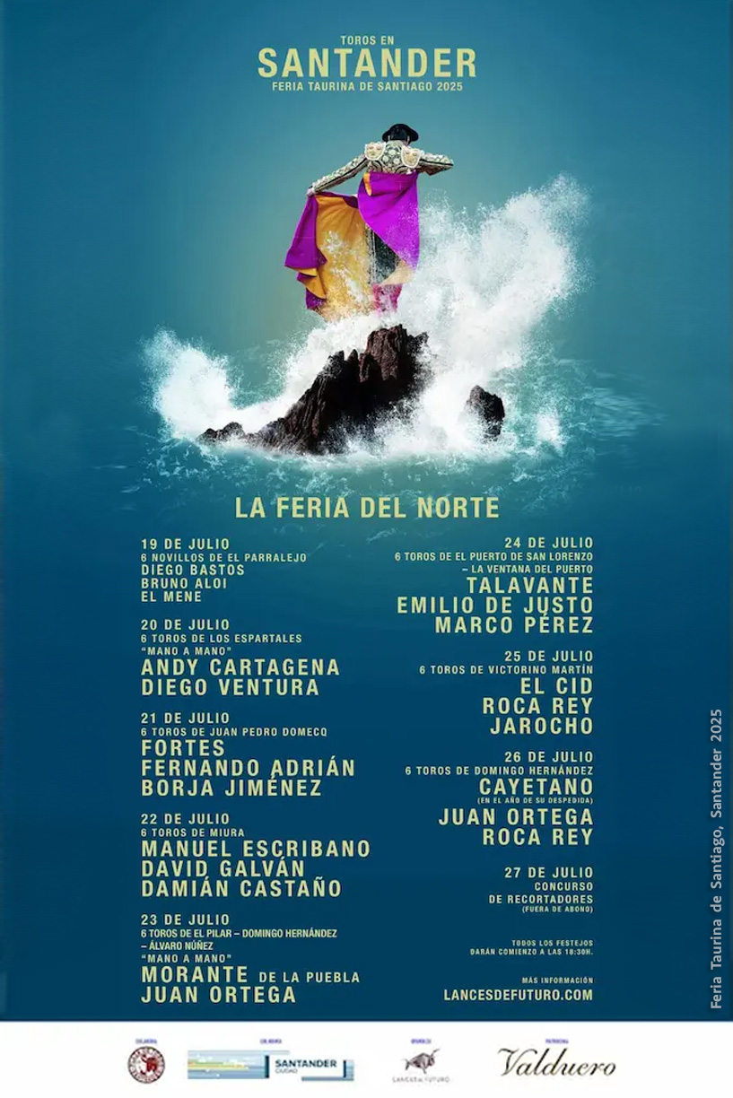 Cartel toros Santander 2025