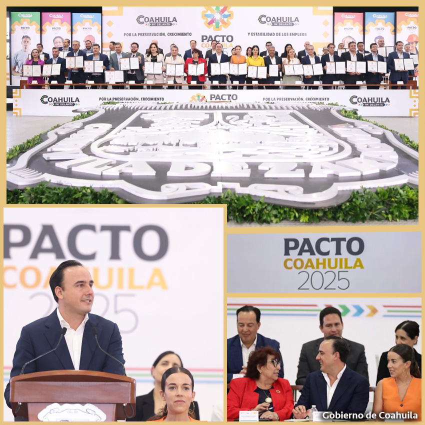 Coahuila Refuerza su Estabilidad Laboral con la Firma del «Pacto Coahuila»: Manolo Jiménez