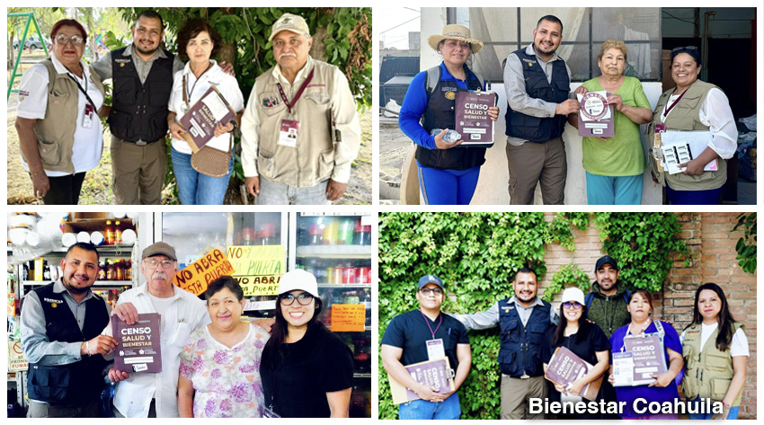 Continua en Coahuila el Censo de Salud y Bienestar