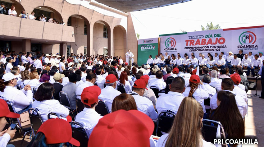 PRI Coahuila Reconoce la Fortaleza Laboral del Estado y su Liderazgo Nacional