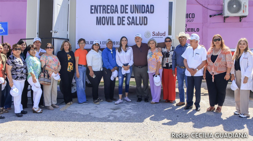 Senadora Cecilia Guadiana destaca iniciativas de salud y rehabilitación en Zaragoza, Coahuila. 