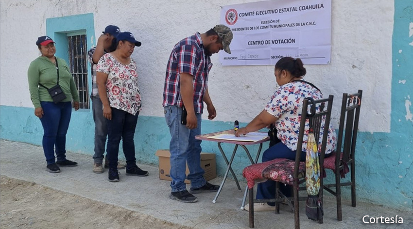 En unidad, eligen a líderes de la CNC del PRI Coahuila en la región Sureste